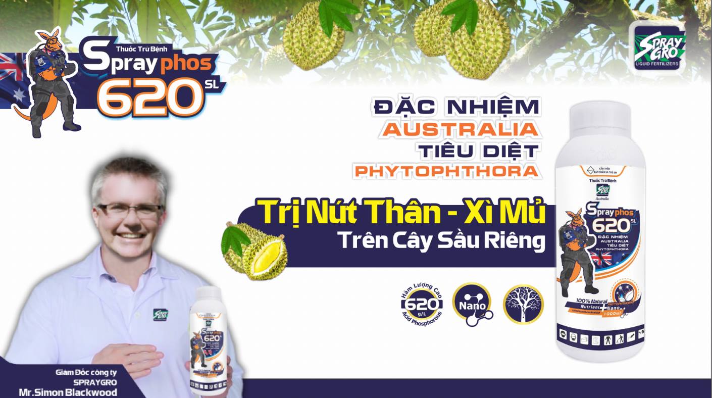 Thuốc trừ bệnh SprayPhos 620SL - Chai 1 lít